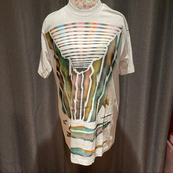 Abstract Vintage Style shirt colorful and retro - Picture 11 of 11